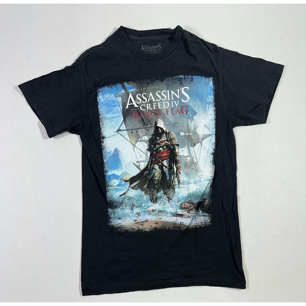 Assassins Creed IV Black Flag T-Shirt Size S Gamer Tee Ubisoft 2013 Mexico